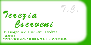 terezia cserveni business card